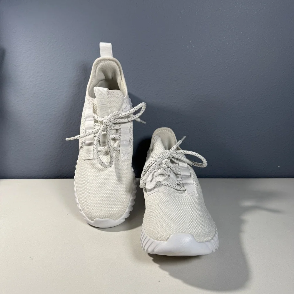 Adidas Kaptir 2.0 Mens Running Shoes White Knit Sneakers‎ IF7317 Size 10